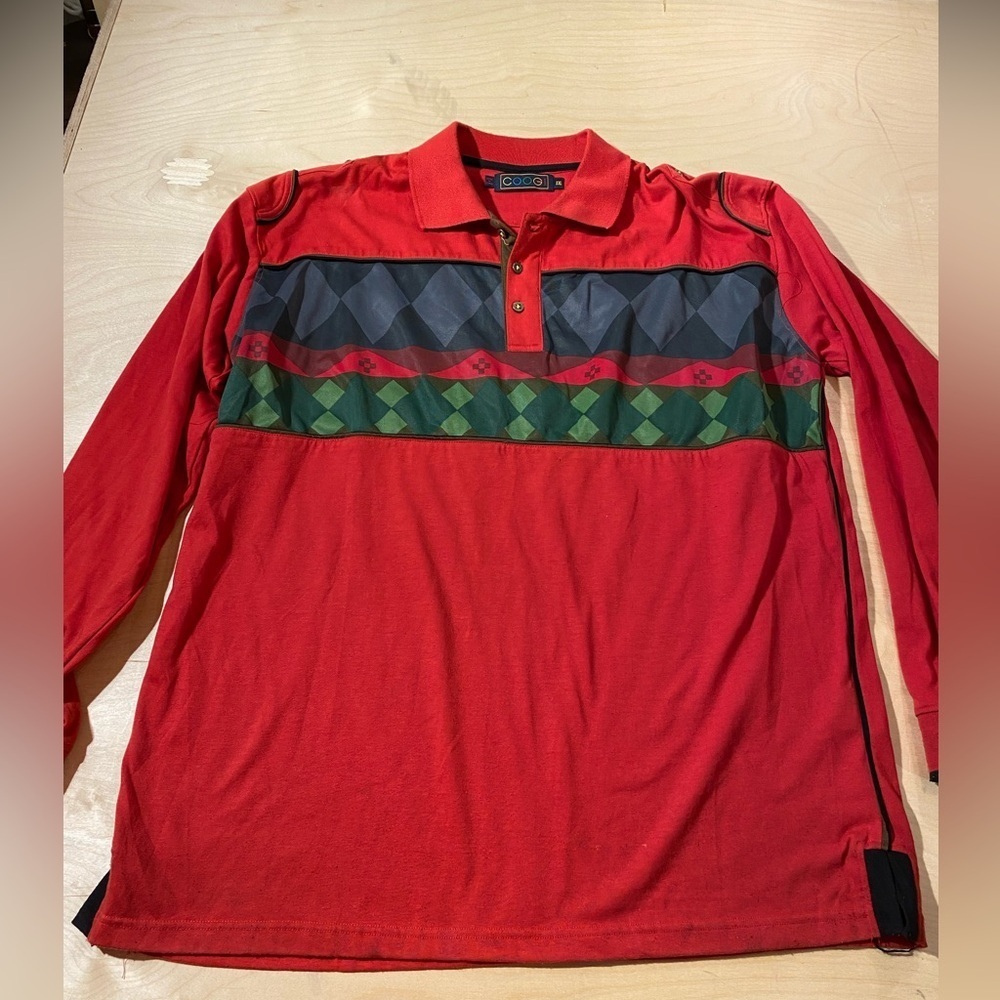 Coogi Long Sleeve Polo Shirt XXL (JJ)